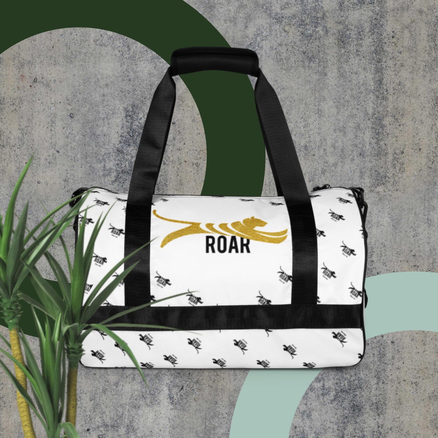 Roar Gold All-over print gym bag