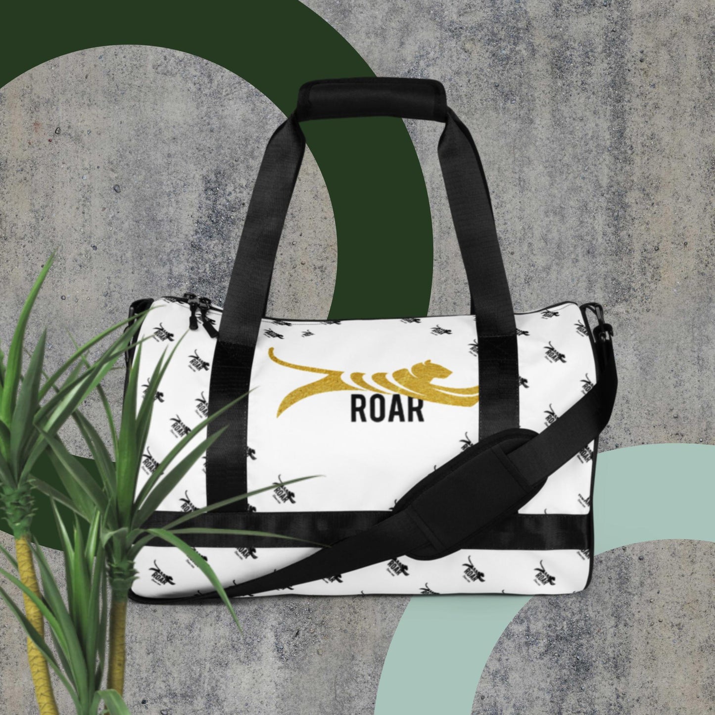 Roar Gold All-over print gym bag